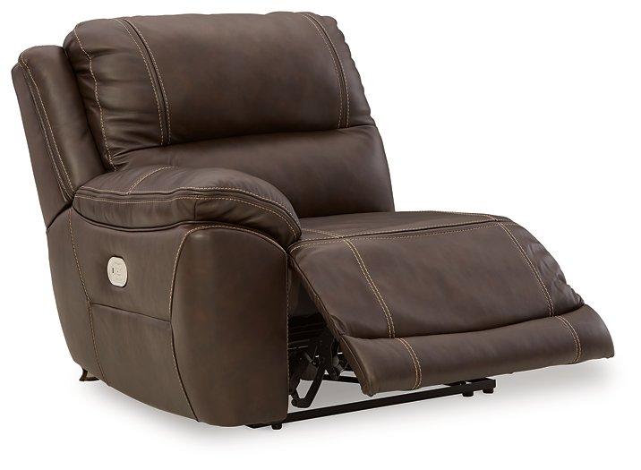 Dunleith Power Reclining Loveseat with Console - Dayton Discount Furniture