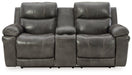 Edmar Power Reclining Loveseat with Console Loveseat Ashley Furniture