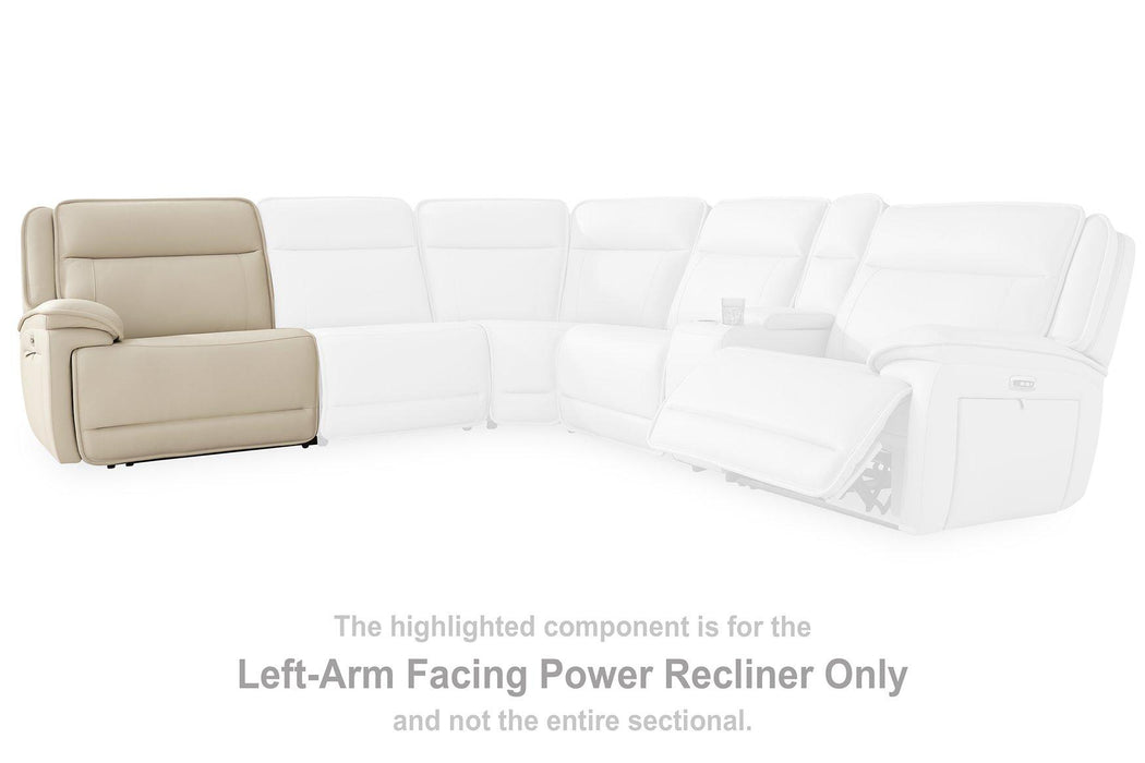 Double Deal Power Reclining Loveseat Sectional Sectional Ashley Furniture