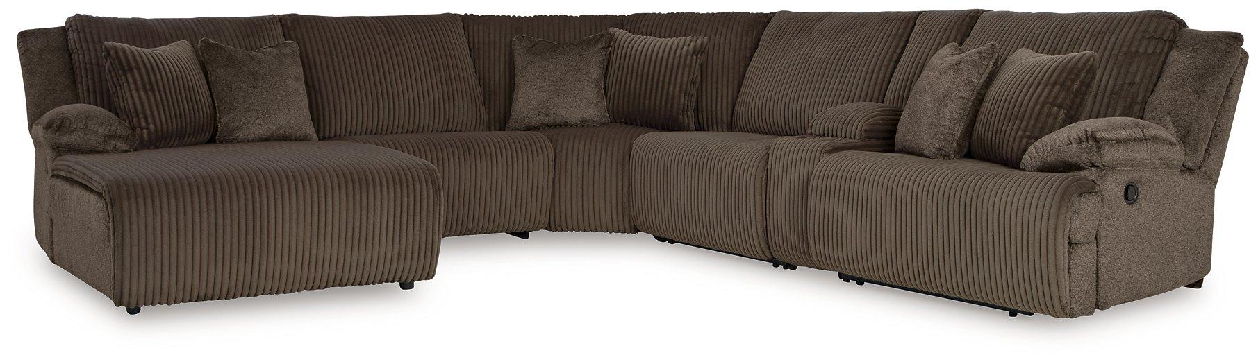 Top Tier Reclining Sectional with Chaise Sectional Ashley Furniture