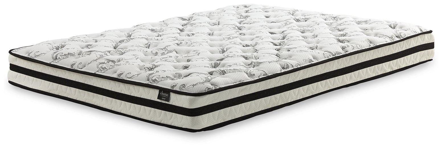8 Inch Chime Innerspring Mattress Set - Dayton Discount Furniture