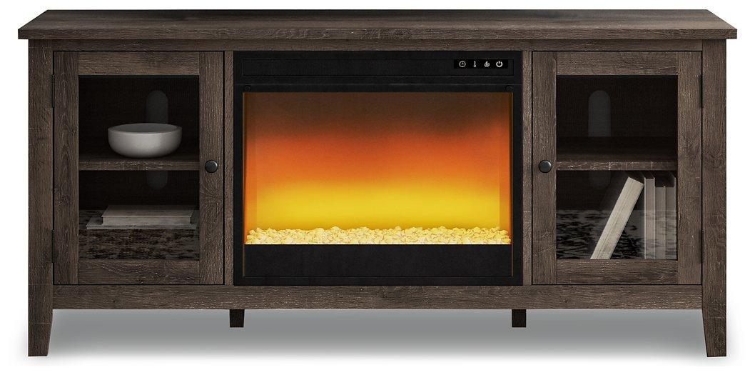 Arlenbry 60" TV Stand with Electric Fireplace TV Stand Ashley Furniture