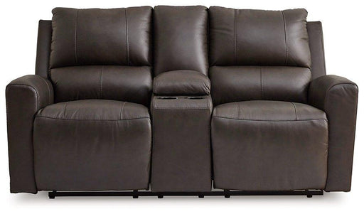 Boxmere Power Reclining Loveseat with Console Loveseat Ashley Furniture