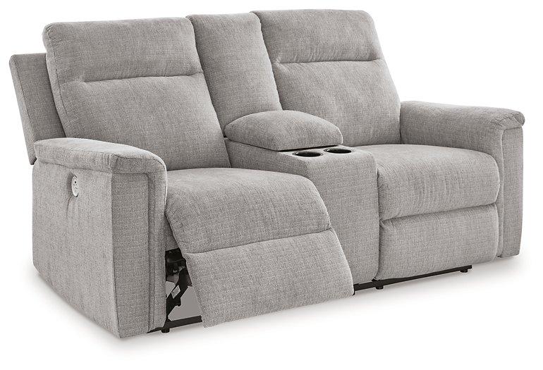 Barnsana Power Reclining Loveseat with Console Loveseat Ashley Furniture