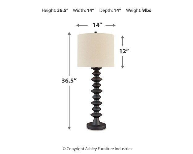 Luanndon Lamp Set Table Lamp Set Ashley Furniture