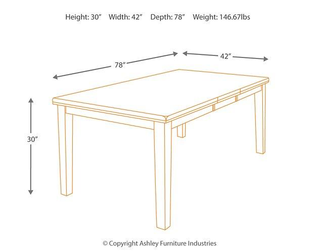 Ralene Dining Extension Table Dining Table Ashley Furniture