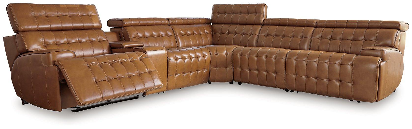 Temmpton Power Reclining Sectional Sectional Ashley Furniture