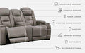 The Man-Den Power Reclining Loveseat with Console Loveseat Ashley Furniture