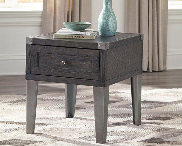 Todoe End Table with USB Ports & Outlets End Table Ashley Furniture