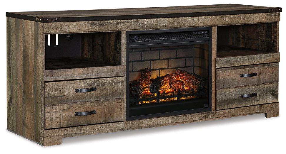 Trinell 63" TV Stand with Electric Fireplace TV Stand Ashley Furniture