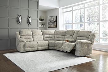 Family Den Power Reclining Sectional Sectional Ashley Furniture