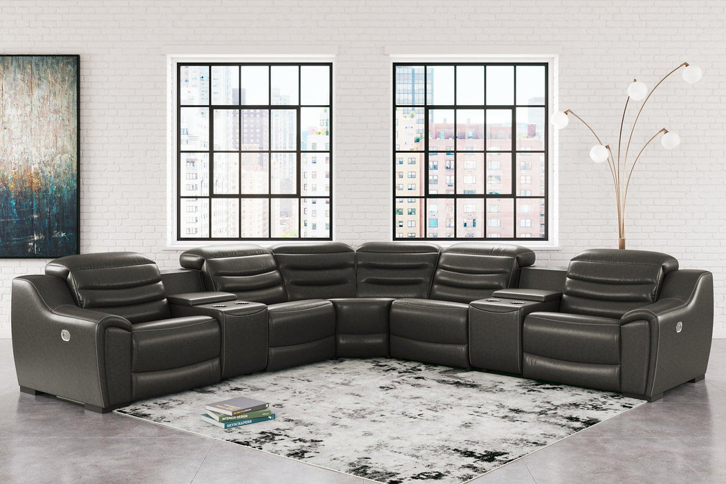 Center Line Power Reclining Sectional Sectional Ashley Furniture