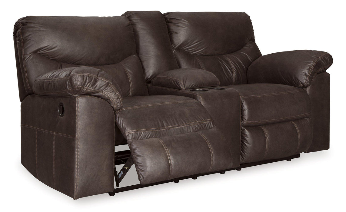 Boxberg Reclining Loveseat with Console Loveseat Ashley Furniture