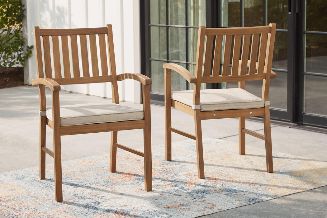 Janiyah Outdoor Dining Arm Chair (Set of 2) Outdoor Dining Chair Ashley Furniture