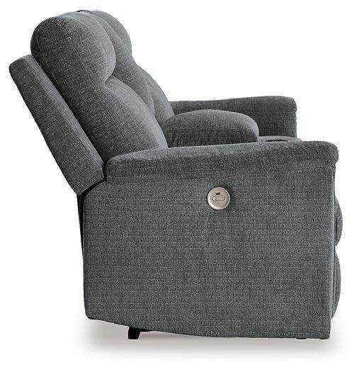 Barnsana Power Reclining Loveseat with Console Loveseat Ashley Furniture