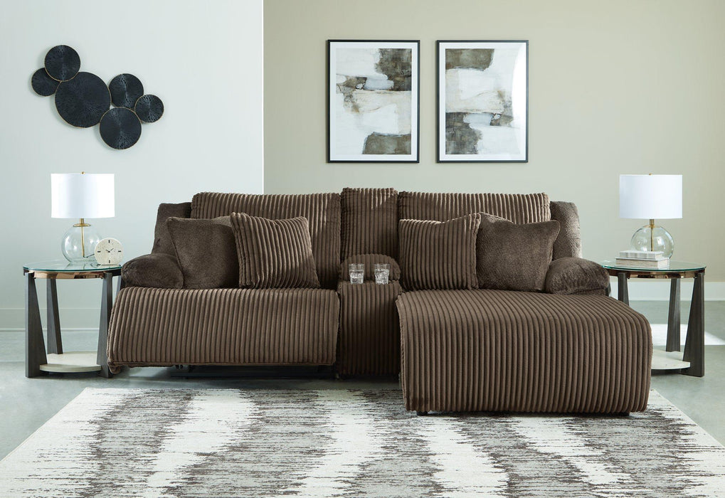 Top Tier Reclining Sectional Sofa with Chaise Chofa Ashley Furniture