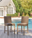 Walton Bridge Outdoor Bar Stool (Set of 2) Outdoor Barstool Ashley Furniture