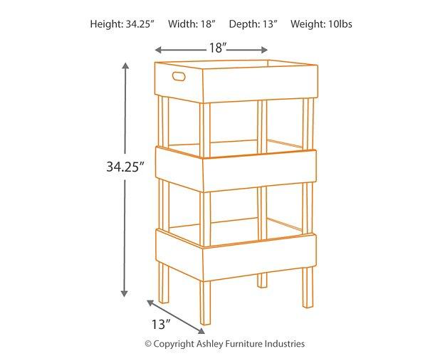 Yulton Storage Shelf Bookcase Ashley Furniture