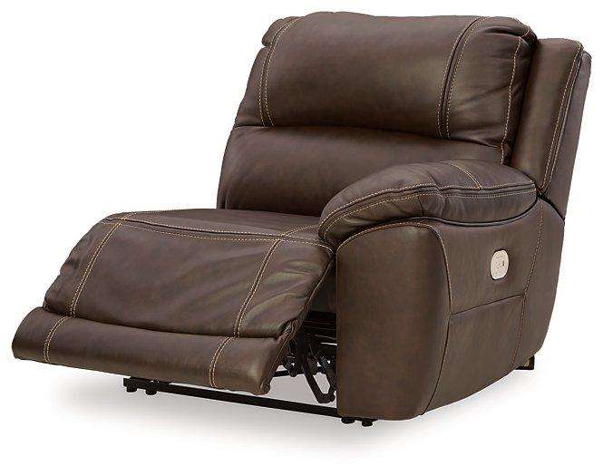 Dunleith 3-Piece Power Reclining Loveseat with Console Sectional Ashley Furniture