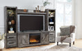 Wynnlow 4-Piece Entertainment Center with Electric Fireplace Entertainment Center Ashley Furniture