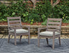 Hillside Barn Outdoor Dining Arm Chair (Set of 2) Outdoor Dining Chair Ashley Furniture