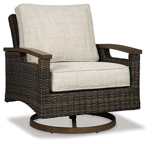 Paradise Trail Swivel Lounge Chair (Set of 2) Outdoor Seating Ashley Furniture