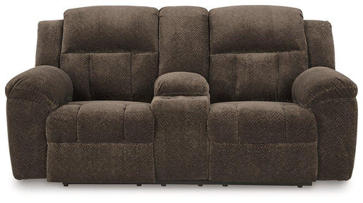 Frohn Reclining Loveseat with Console Loveseat Ashley Furniture