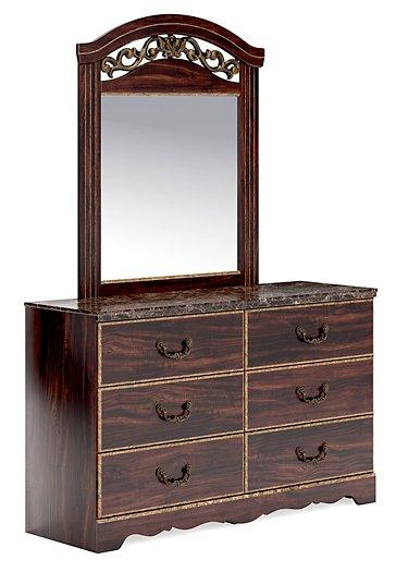 Glosmount Dresser and Mirror Dresser & Mirror Ashley Furniture