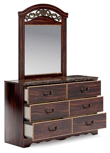 Glosmount Dresser and Mirror Dresser & Mirror Ashley Furniture