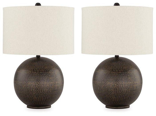 Hambell Lamp Set Table Lamp Set Ashley Furniture