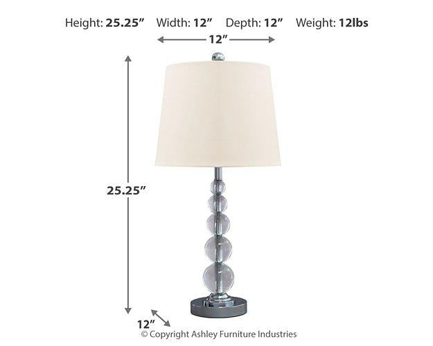 Joaquin Table Lamp (Set of 2) Table Lamp Pair Ashley Furniture