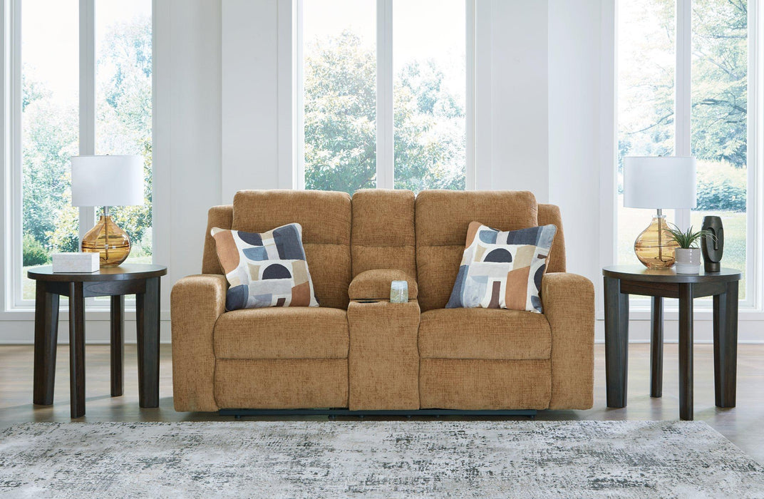 Kanlow Reclining Loveseat with Console Loveseat Ashley Furniture