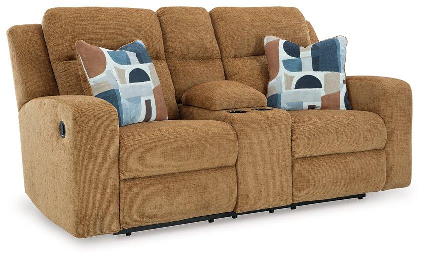 Kanlow Reclining Loveseat with Console Loveseat Ashley Furniture