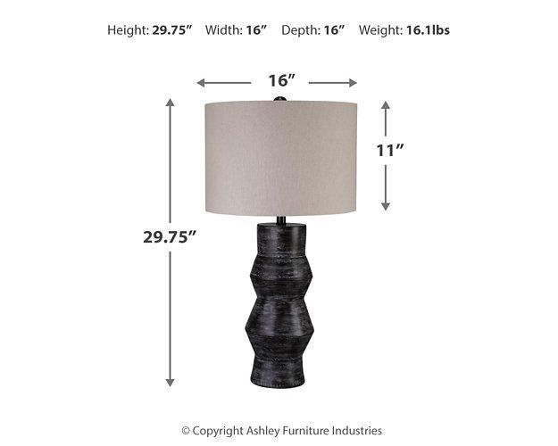 Kerbert Lamp Set Table Lamp Set Ashley Furniture