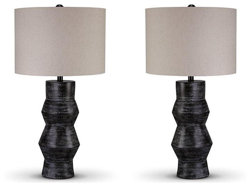 Kerbert Lamp Set Table Lamp Set Ashley Furniture