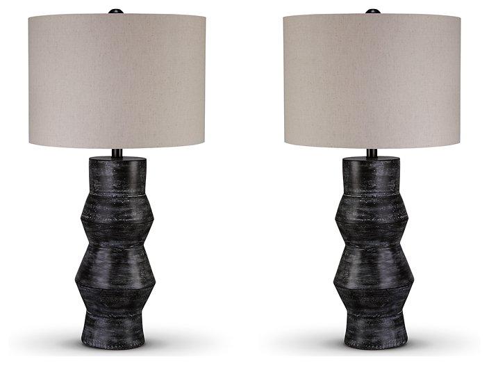 Kerbert Lamp Set Table Lamp Set Ashley Furniture