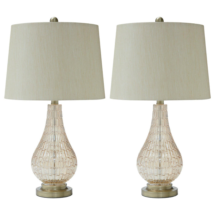 Latoya Lamp Set Table Lamp Set Ashley Furniture