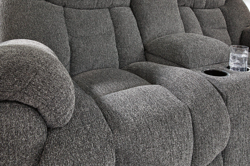 Foreside Reclining Loveseat with Console Loveseat Ashley Furniture