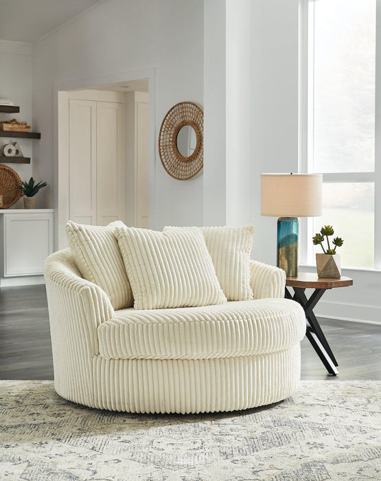 Lindyn Oversized Swivel Accent Chair Chair Ashley Furniture