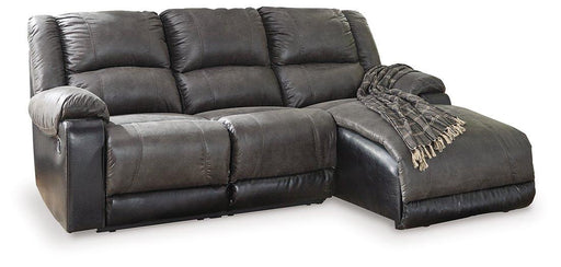 Nantahala 3-Piece Reclining Sectional with Chaise Sectional Ashley Furniture