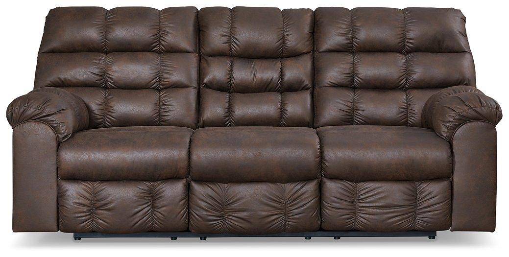 Derwin Reclining Sofa with Drop Down Table Sofa Ashley Furniture