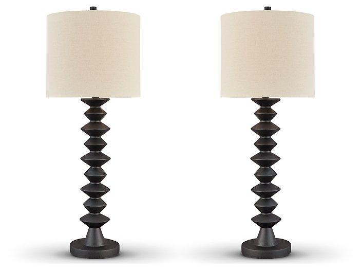 Luanndon Lamp Set Table Lamp Set Ashley Furniture