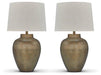 Madney Lamp Set Table Lamp Set Ashley Furniture