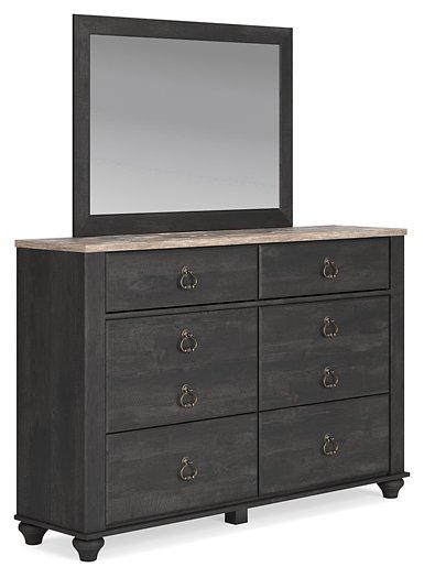 Nanforth Dresser and Mirror Dresser & Mirror Ashley Furniture