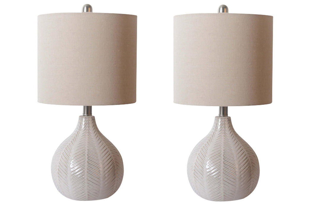 Rainermen Lamp Set Table Lamp Set Ashley Furniture