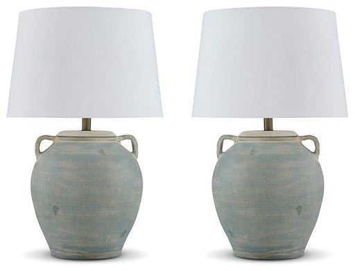 Shawburg Lamp Set Table Lamp Set Ashley Furniture