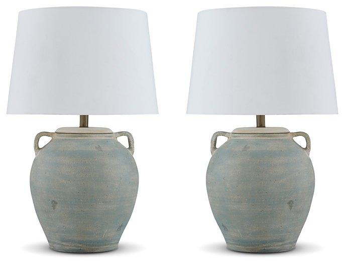 Shawburg Lamp Set Table Lamp Set Ashley Furniture