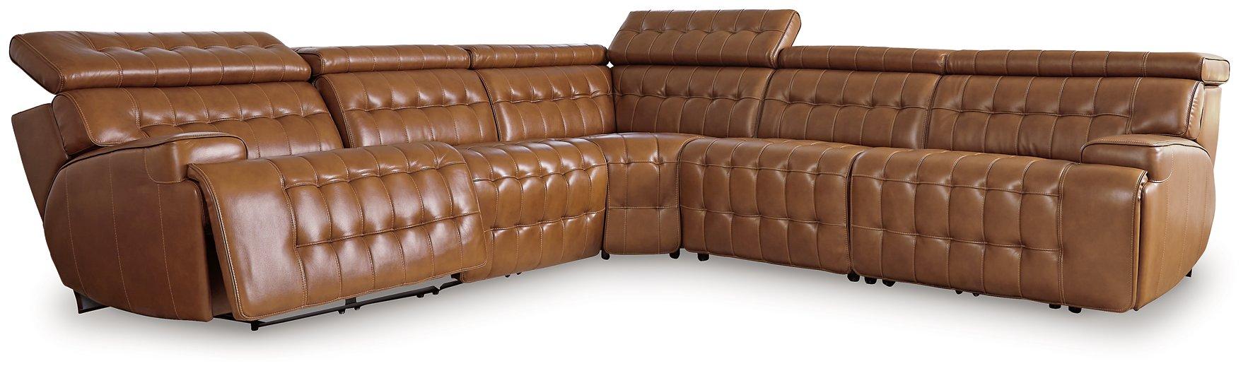 Temmpton Power Reclining Sectional Sectional Ashley Furniture