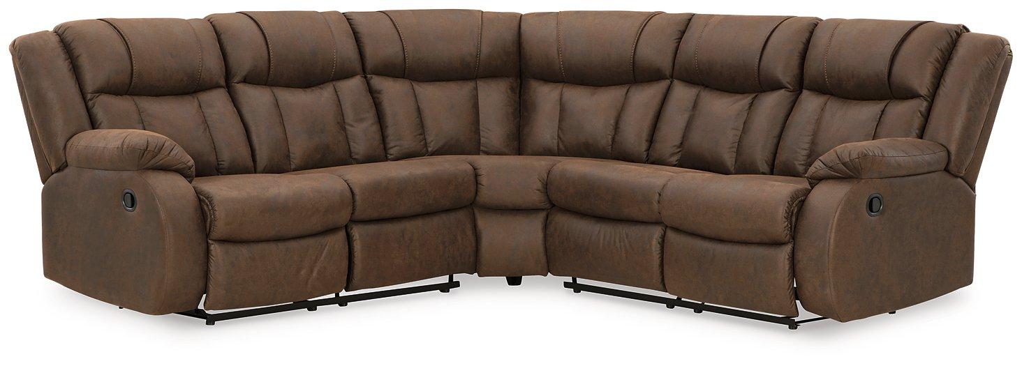 Trail Boys 2-Piece Reclining Sectional Sectional Ashley Furniture