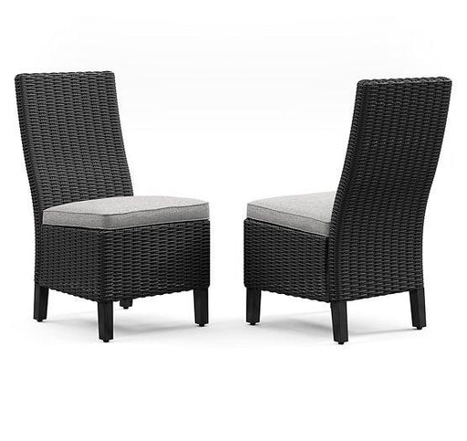 Beachcroft Outdoor Side Chair with Cushion (Set of 2) - Dayton Discount Furniture